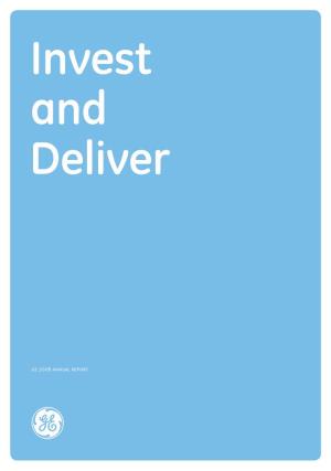 Ge 2006 Annual Report Ge 2006 Annual and and Invest Invest Deliver Deliver