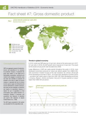 UNCTAD Handbook of Statistics 2019 - Economic Trends Fact Sheet #7: Gross Domestic Product