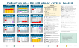 20210521 2021-2022 Academic Year Calendar
