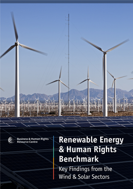 Renewable Energy & Human Rights Benchmark