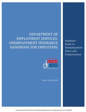 Unemployment Insurance Handbook for Employers
