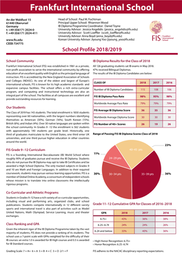 School Profile 2018/2019
