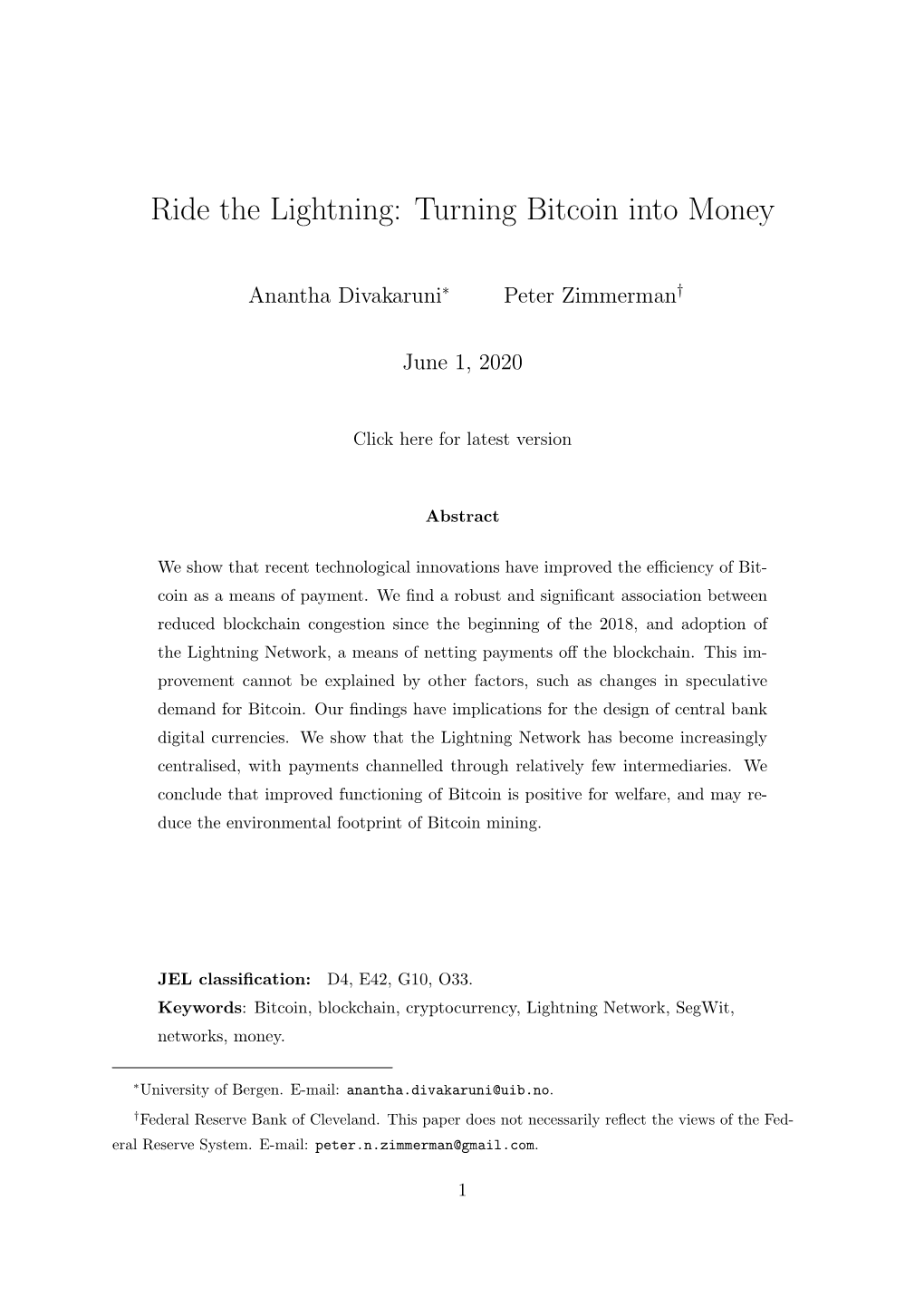 Ride the Lightning: Turning Bitcoin Into Money