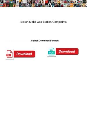 Exxon Mobil Gas Station Complaints