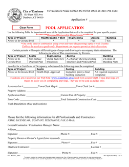 Pool Application