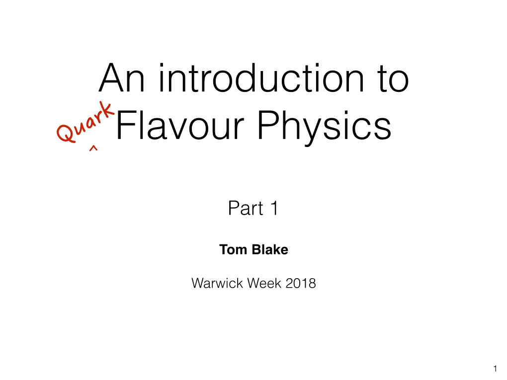 Tom Blake� ! Warwick Week 2018