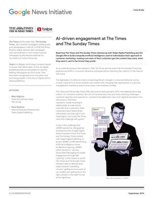 AI-Driven Engagement at the Times and the Sunday Times