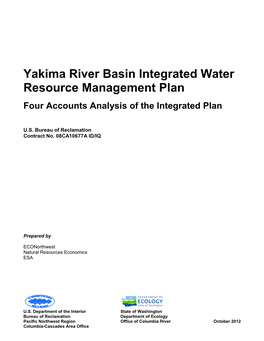 Yakima River Basin Integrated Water Resource Management Plan