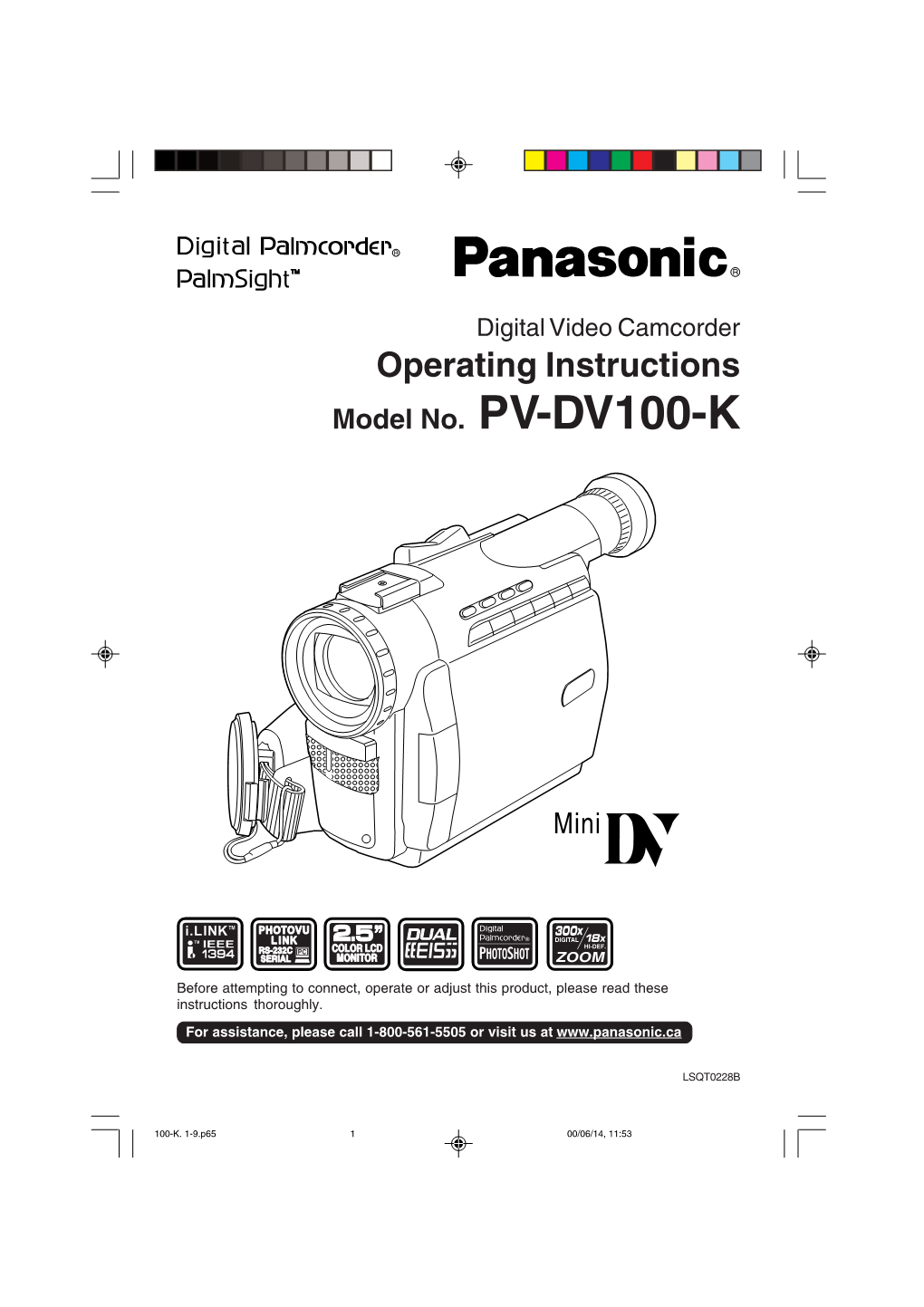 Operating Instructions Model No