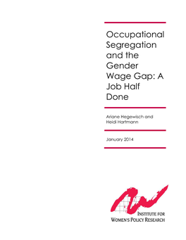 Occupational Segregation and the Gender Wage Gap