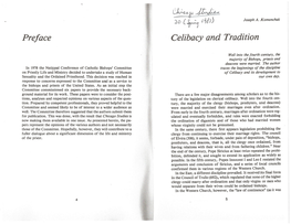 Preface Celibacy and Tradition