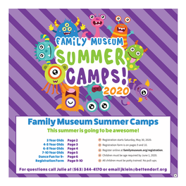 Family Museum Summer Camps This Summer Is Going to Be Awesome!