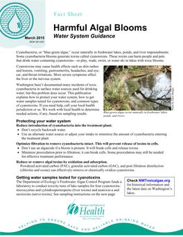 Water System Guidance for Harmful Algal Blooms