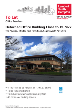 To Let,The Pavilion, 12 Little Park Farm Road, Segensworth PO15