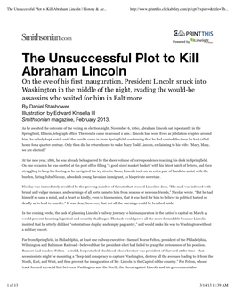 The Unsuccessful Plot to Kill Abraham Lincoln | History & Archaeology