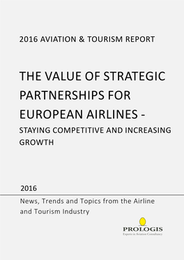 The Value of Strategic Partnerships for European Airlines – Staying Competitive and Increasing Growth