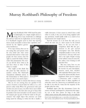 Murray Rothbard's Philosophy of Freedom.Pdf