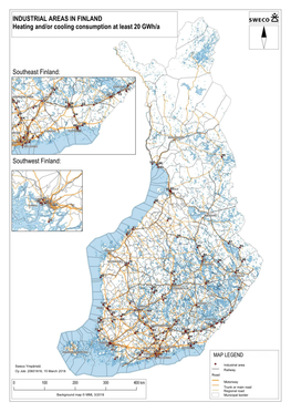 INDUSTRIAL AREAS in FINLAND Heating And/Or Cooling