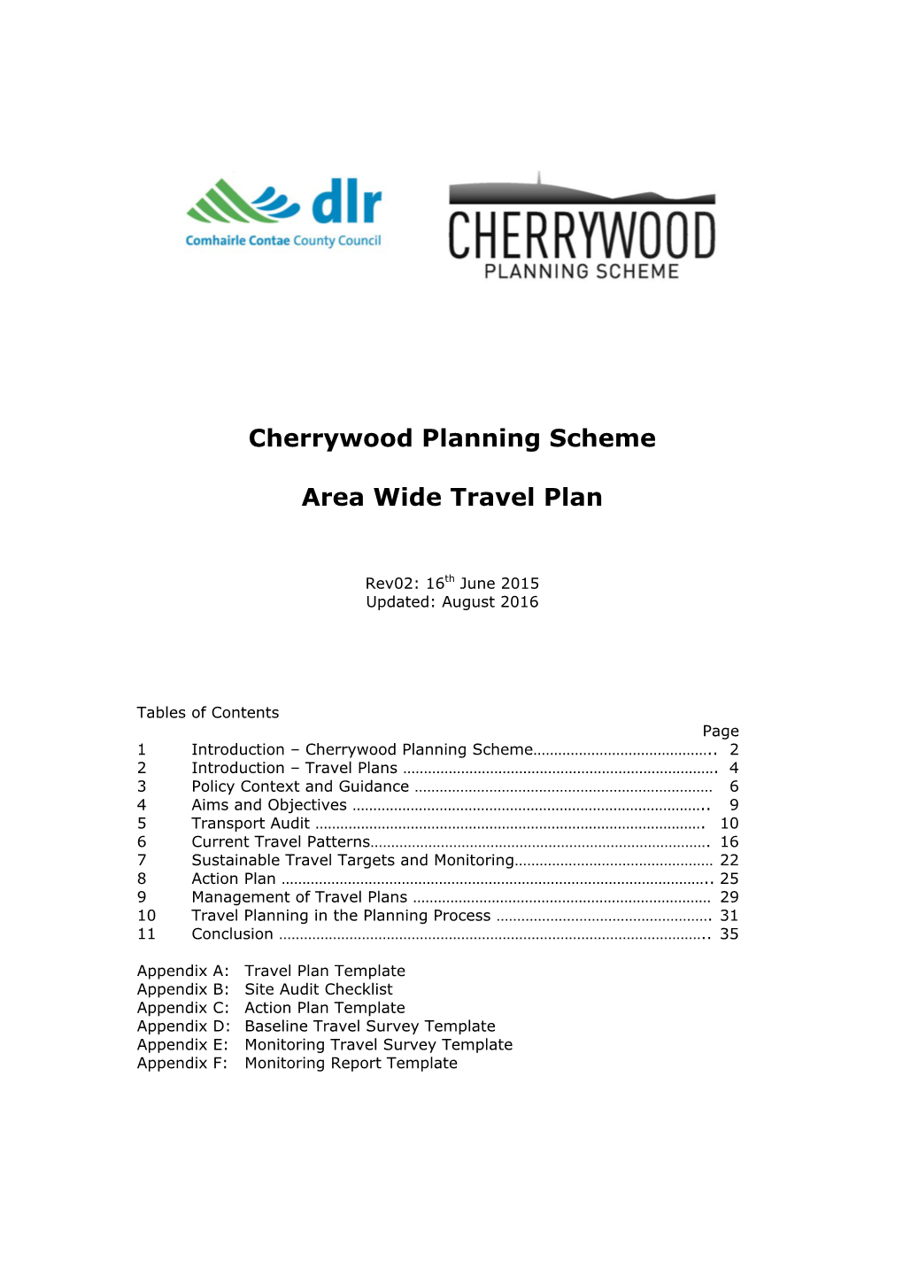 Cherrywood Planning Scheme Area Wide Travel Plan
