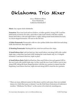 Oklahoma Trio Mixer ! (A.K.A