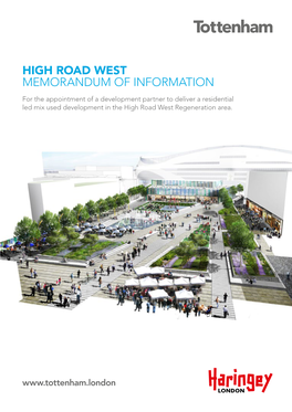 High Road West Memorandum of Information