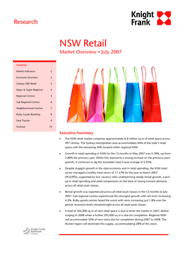 NSW Retail Market Overview • July 2007