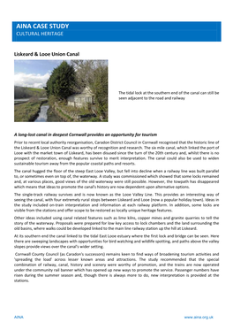 Liskeard & Looe Union Canal