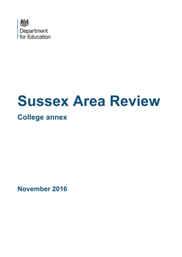 Sussex Area Review: College Annex