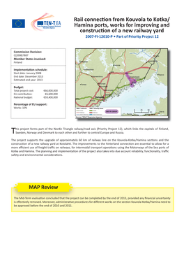 Rail Connecɵon from Kouvola to Kotka/ Hamina Ports, Works For