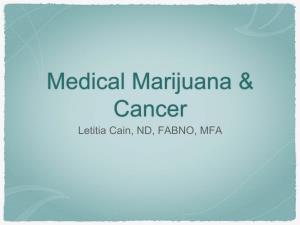 Medical Marijuana & Cancer