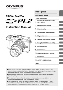 E-PL2 Instruction Manual