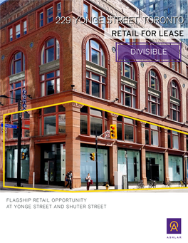 229 Yonge Street, Toronto Retail for Lease