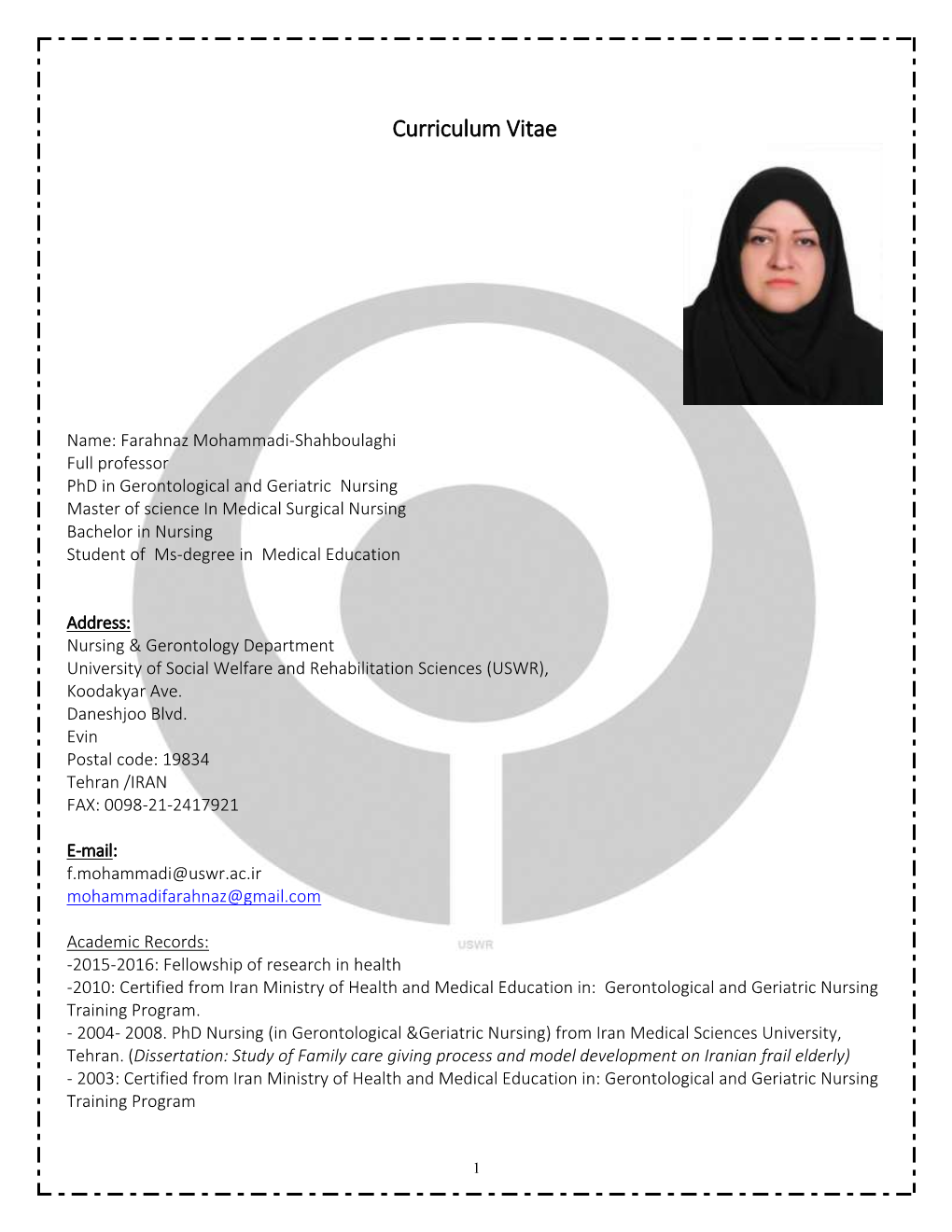 Curriculum Vitae