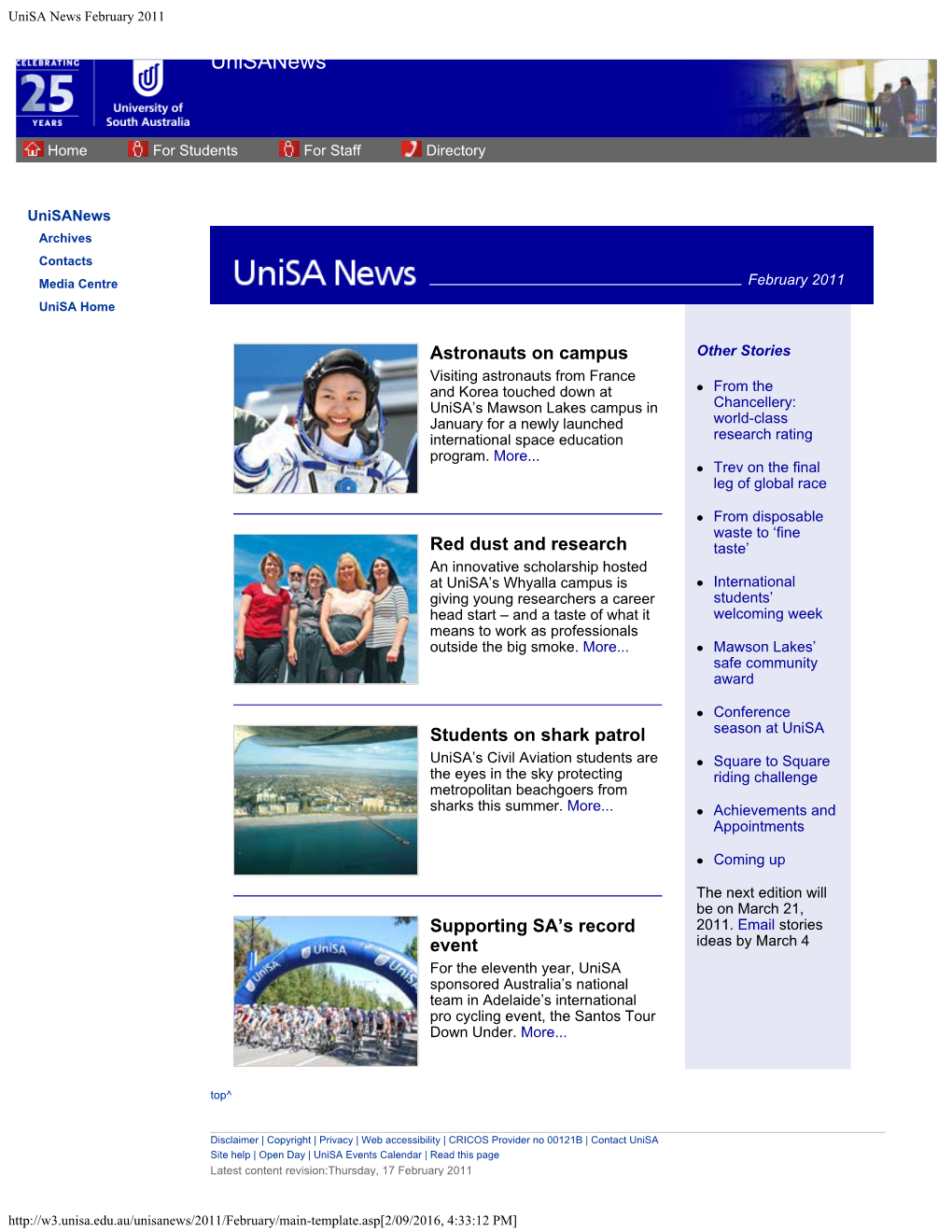 Unisa News February 2011