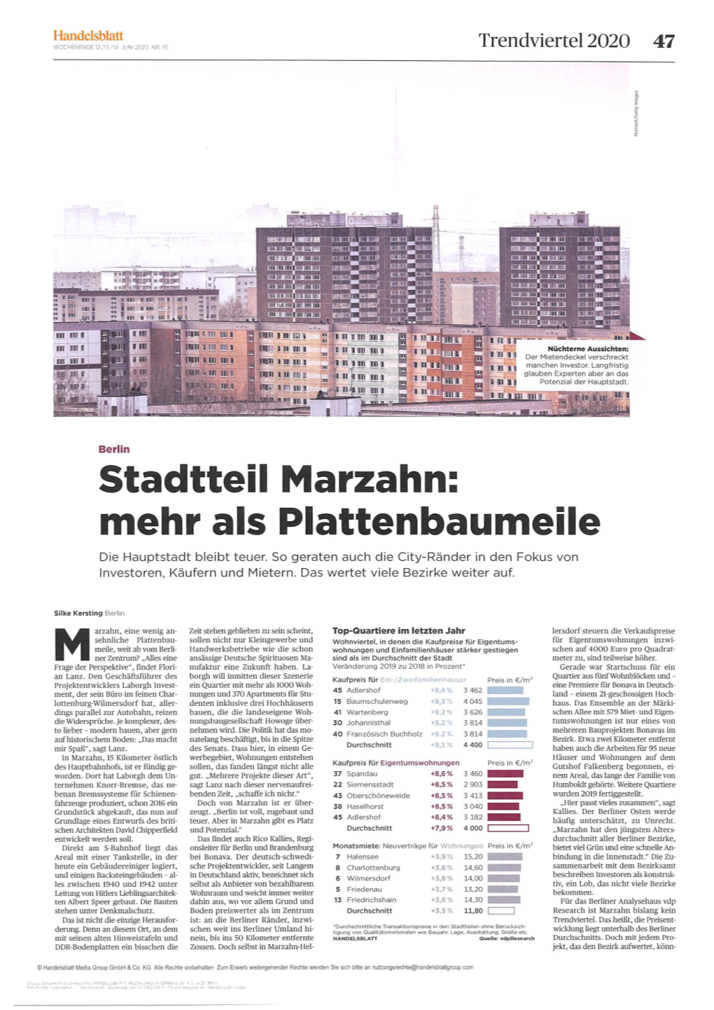 Stadtteil Marzahn: Mehr Als Plattenbaumeile Die Hauptstadt Bleibt Teuer