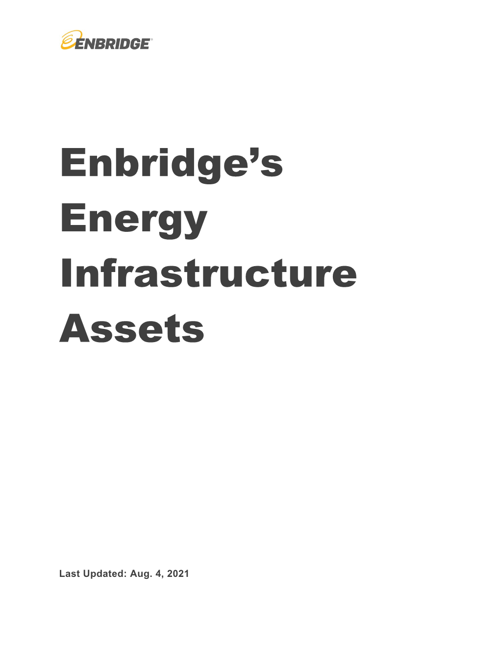 Enbridge's Energy Infrastructure Assets