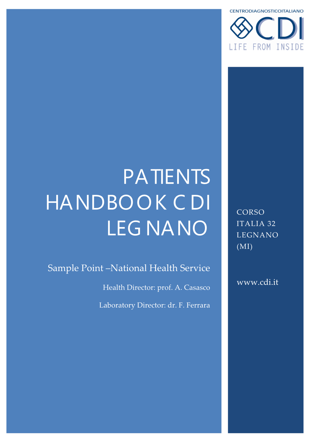 Patients Handbook Cdi Legnano