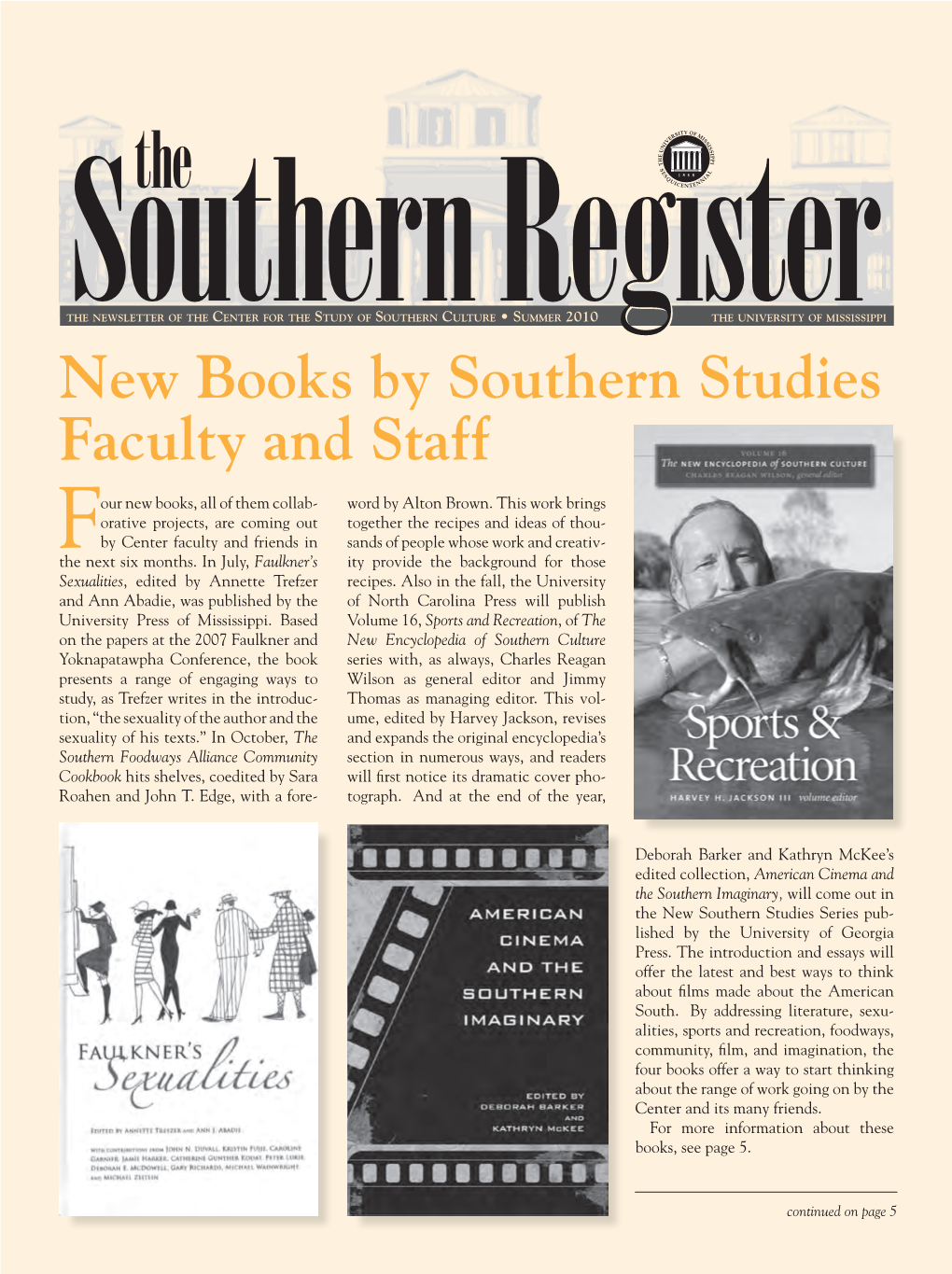 New Books by Southern Studies Faculty and Staff