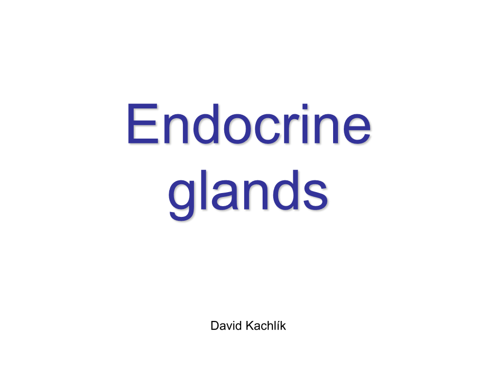 Endocrine Glands