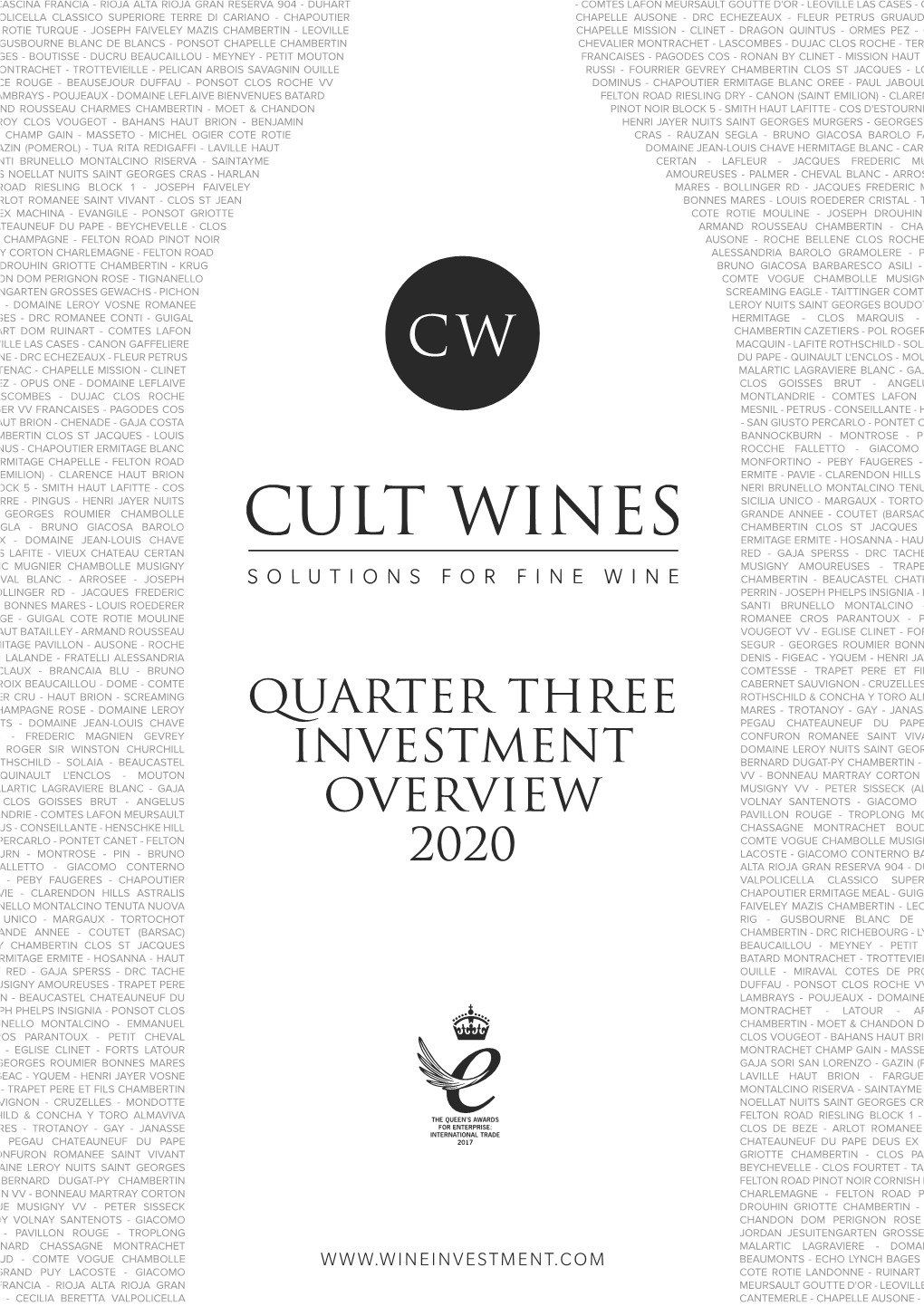 Quarter Three Investment Overview 2020