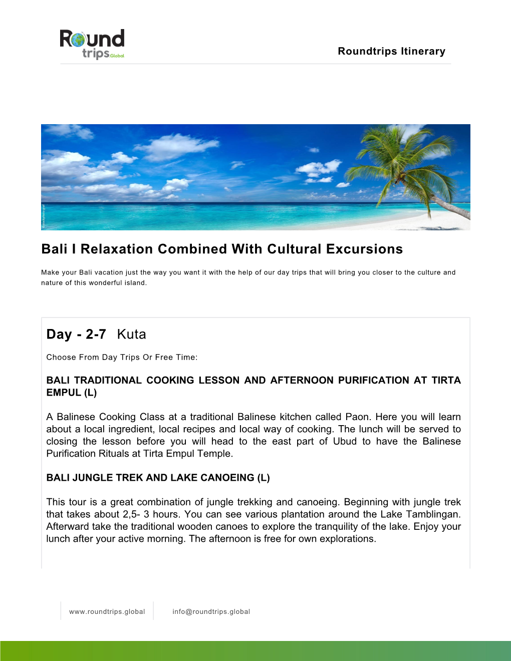 Bali I Relaxation Combined with Cultural Excursions