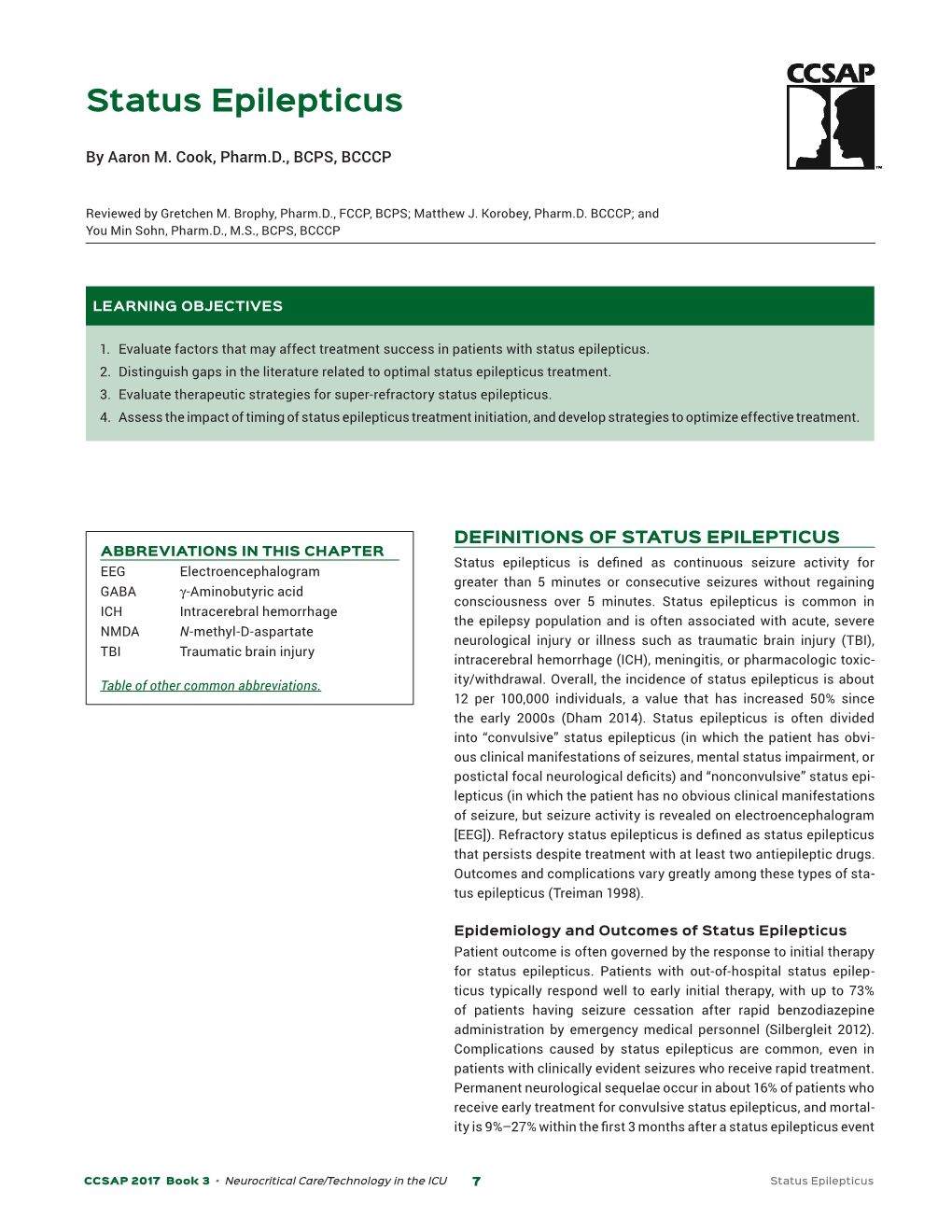 Status Epilepticus