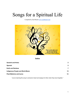 Songs for a Spiritual Life