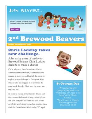 2Nd Brewood Beavers Easter Newsletter 2014
