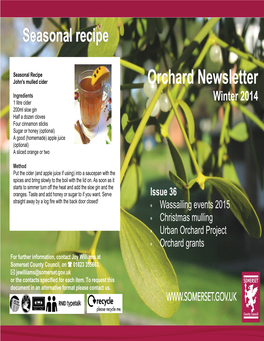 Orchard Newsletter