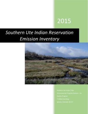 Southern Ute Indian Reservation Emission Inventory