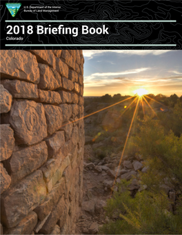 2018 Briefing Book Colorado Table of Contents Colorado Facts