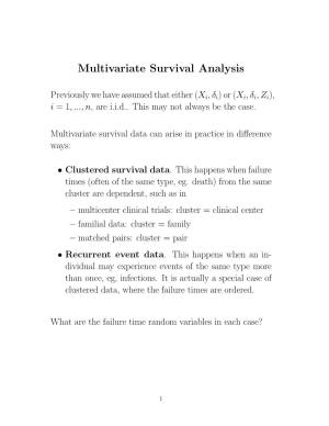 Multivariate Survival Analysis