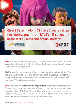 C21 Live Cloud Enables the Development of RTVE's