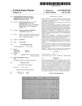 (12) United States Patent (10) Patent No.: US 8,784,873 B2 Huang Et Al